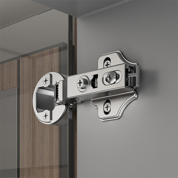 Clip-on cabinet hinge