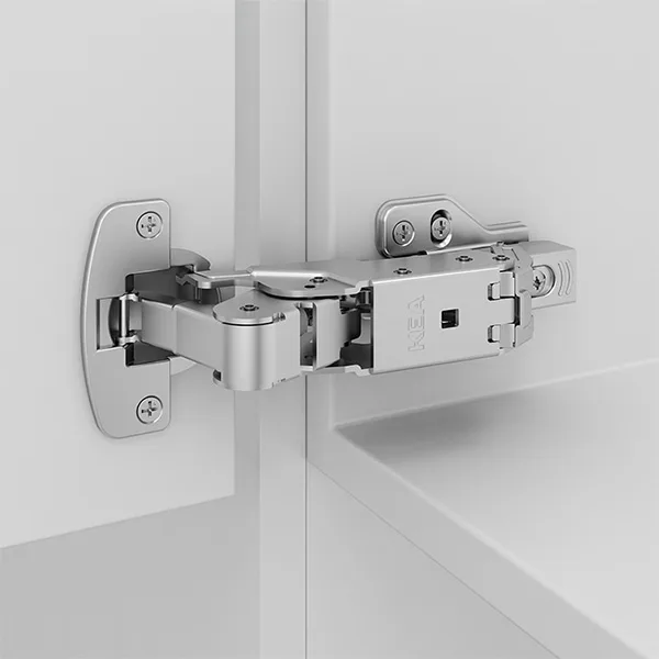 Dobradiça de encaixe para porta de armário/móveis com ângulo de 155 graus (bidirecional) A38
