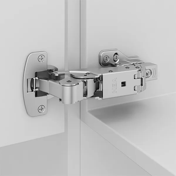 Dobradiça de encaixe para porta de armário/móveis com ângulo de 155 graus (bidirecional) A38