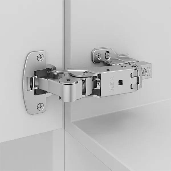 Dobradiça de encaixe para porta de armário/móveis com ângulo de 155 graus (bidirecional) A38