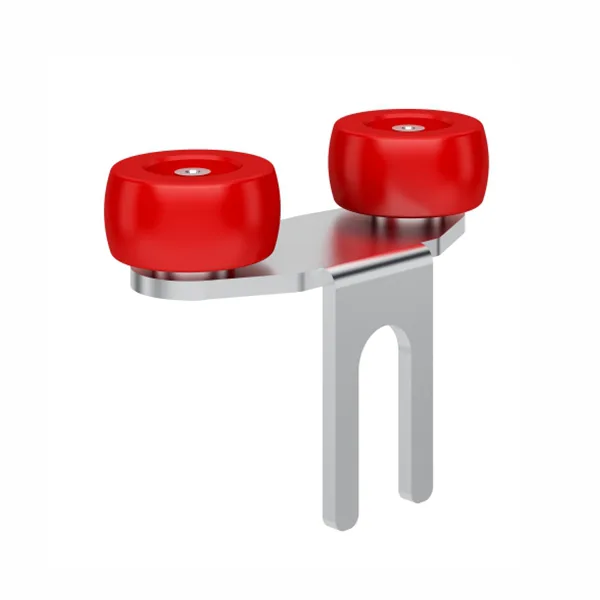Aluminum Frame Soft Close Wardrobe Sliding Door Fittings M10