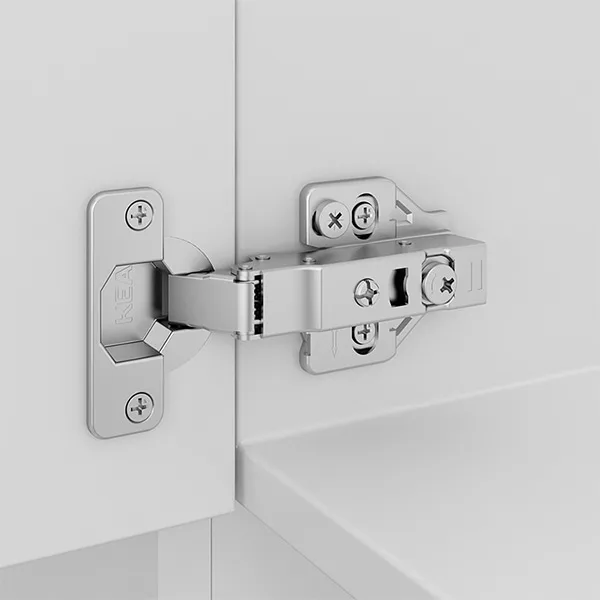 夹式3D调节软关闭家具柜门铰链（单向）E16