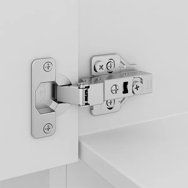 夹式3D调节软关闭家具柜门铰链（单向）E16