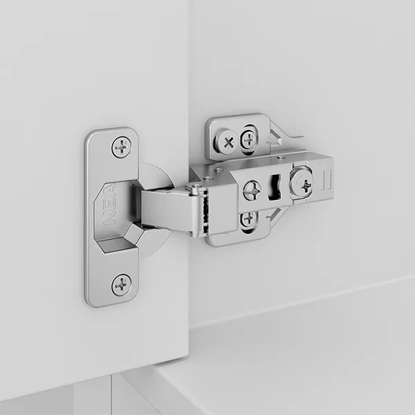 夹式3D调节软关闭家具柜门铰链（单向）E16
