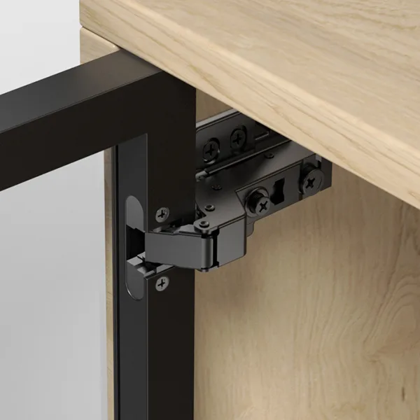 Furniture Cabinet Aluminum Frame Hinge (One-way) F12