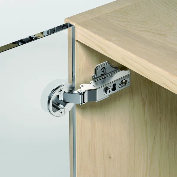 Clip-on Soft Closing Furniture Cabinet Glass Door Hinge(Two-way) FA19