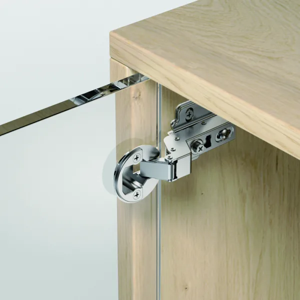 Clip-on Soft Closing Furniture Cabinet Glass Door Hinge(Two-way) FA19