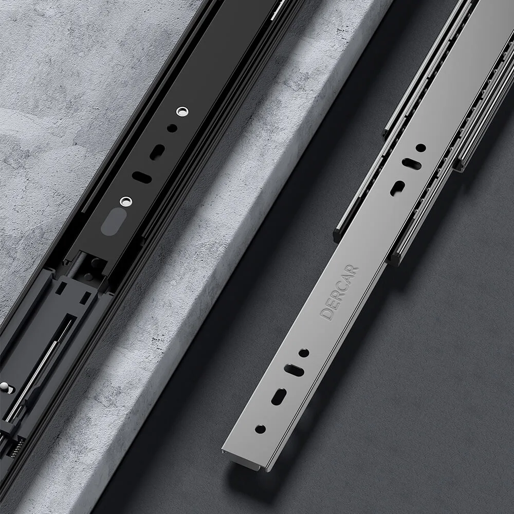 46mm Three-fold Ball Bearing Slides (Touch Open) 46-03-01